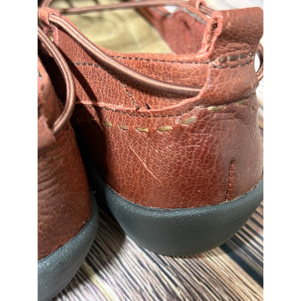 Earth Origins Women’s Leather Mary Jane Flats Burgundy Size 7M - Picture 6 of 9
